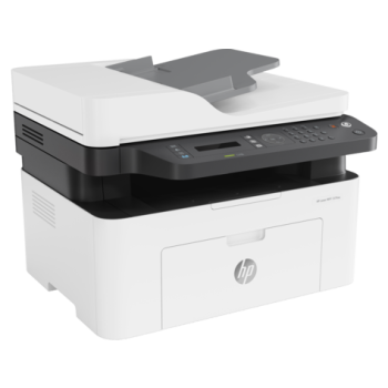 Imprimante HP Laser 137 FNW /Multifonction /4 en 1/20 ppm /1200 x 1200 ppp /10000 pages /Ecran LCD 2 lignes /USB 2.0 - Ethernet - WiFi /A4