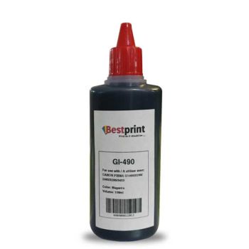 Bouteille d'encre BESTPRINT CANON GI-490M /Magenta /70ml + 30ml Gratuit